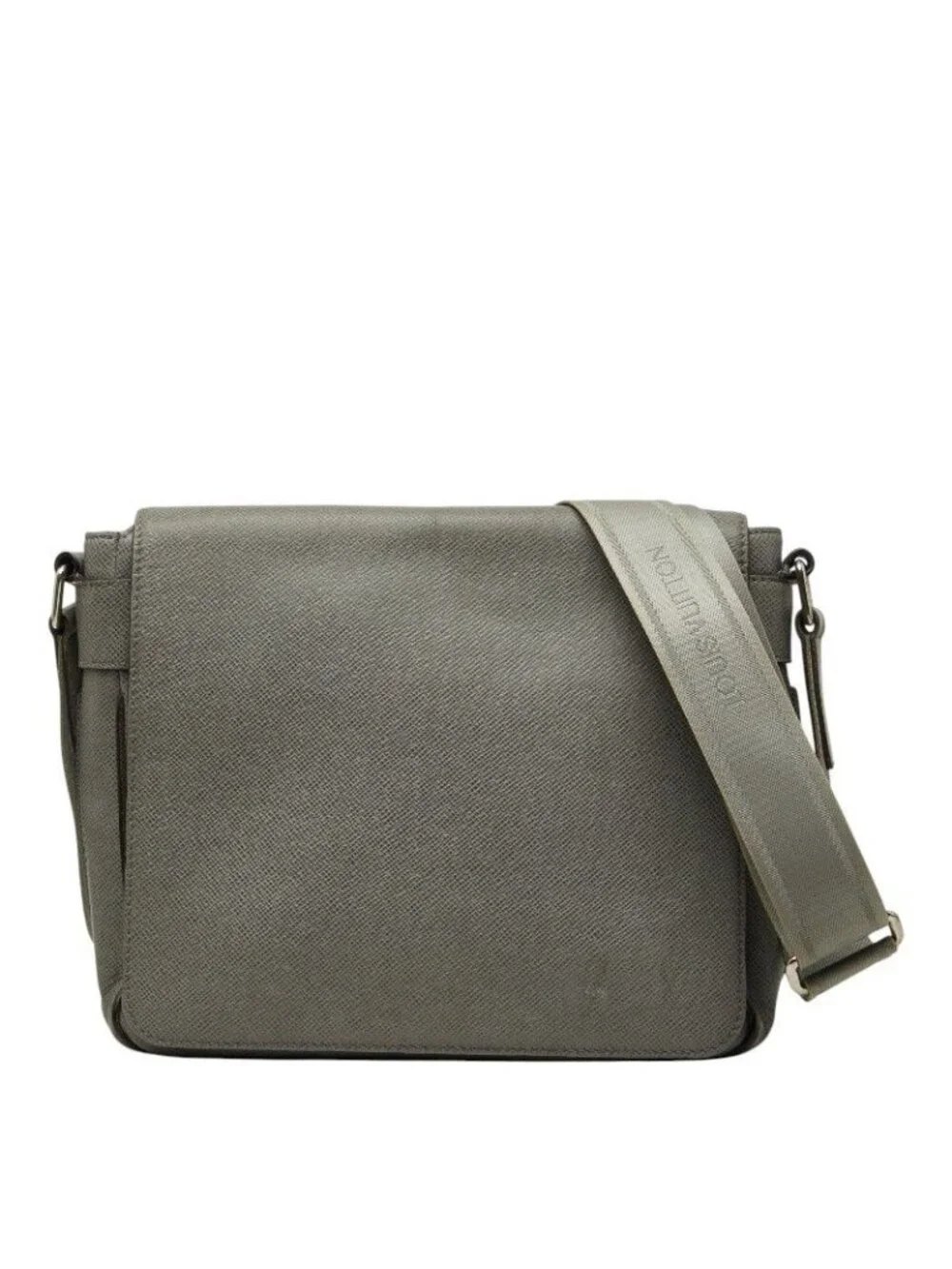 Louis Vuitton Taiga Roman PM Crossbody Shoulder Bag Glacier Gray Leather